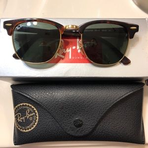 Ray Ban Clubmaster Classic Sunglasses Tortoise